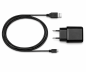 Preview: Adaptateur de charge USB PD/QC 3.0 avec câble micro USB 20W, 3,6V~5,9V/3A ; 6~9V/2A ; 9V~12V/1,5A, noir, boîte DINIC avec trou européen, 2m