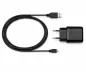Preview: Adaptateur de charge USB PD/QC 3.0 avec câble micro USB 20W, 3,6V~5,9V/3A ; 6~9V/2A ; 9V~12V/1,5A, noir, boîte DINIC avec trou européen, 2m