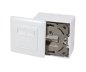Preview: Cat.6/5 network socket double, RJ45, universal flush-mounted and surface-mounted, shielded, LSA, cardboard box