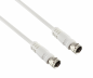 Preview: DINIC SAT cable F-secker/connector, white, DINIC polybag, length 2.50m