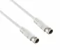 Preview: DINIC SAT Kabel F-Secker/Stecker, weiß, DINIC Polybag, Länge 5,00m