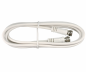 Preview: DINIC SAT cable F-secker/connector, white, DINIC polybag, length 2.50m