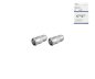 Preview: F-Quickstecker auf F-Buchse, 2 Stück, 2x SAT-Quickstecker auf SAT-Buchse, Vollmetall, DINIC Box mit Euroloch