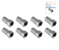 Preview: DINIC F-Aufdreh-Stecker für 7,3mm Kabel, Kupfer, Menge: 8 Stück, DINIC Box mit Euroloch, Länge 20mm