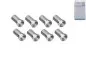 Preview: DINIC F twist-on connector for 7.3mm cable, copper, quantity: 8 pieces, DINIC box with Euro hole, length 20mm