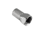 Preview: DINIC F-Aufdreh-Stecker für 7,3mm Kabel, Kupfer, Menge: 8 Stück, DINIC Box mit Euroloch, Länge 20mm