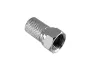 Preview: Connettore F twist-on per cavo 7,3mm, rame, quantità: 2 pezzi, scatola DINIC con foro Euro, lunghezza 20mm
