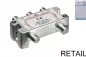 Preview: Distributore SAT per sistemi satellitari, 4 vie, 5 - 2500 MHz, blister DINIC