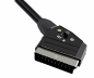 Preview: DINIC scart to cinch cable, scart plug - 3x cinch plug, IN/OUT switch, DINIC box with Euro hole, length 2m