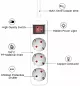 Preview: Contactdoosstrip, 3-voudig, met schakelaar, GS, CE, wit, kabellengte 1,30m