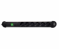 Preview: Multiple socket outlet with overvoltage protection, 6-way aluminium, 1.40 m cable