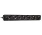 Preview: Contactdoosstrip voor UPS-systemen, 6-voudig, overspanningsbeveiliging 10A, met C14-stekker, CE, kabellengte 1,50m