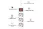 Preview: Power strip, 3-way, with switch, GS, CE, white, cable length 1.30m