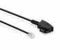 Preview: DINIC Telefonkabel TAE-F universal-Belegung, TAE-F Stecker auf Westernstecker 6P4C, 4-polig belegt, Länge 10,00m, DINIC Box