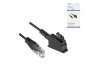 Preview: DINIC connection cable for DSL / VDSL router, 2-pin (8P2C) pin 4 and 5, black, length: 10.00m, cardboard box