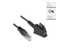 Preview: DINIC aansluitkabel voor DSL / VDSL router, 2-pins (8P2C) pin 4 en 5, zwart, DINIC doos met Euro gat, lengte 3,00m