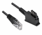 Preview: DINIC Anschlusskabel für DSL / VDSL Router, 2 polig belegt (8P2C) Pin 4 und 5, schwarz, DINIC Polybag, Länge 3,00m