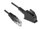 Preview: Cabo de ligação DINIC para router DSL / VDSL, 2 pinos (8P2C) pinos 4 e 5, preto, saco plástico DINIC, comprimento 6,00m