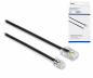 Preview: DINIC DSL Modular-/ Westernkabel RJ11 8P4C Stecker auf RJ45 6P4C Stecker, schwarz, Länge 6,00m, DINIC Box