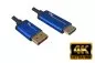 Preview: Cavo Premium Displayport 1.4 a HDMI, 4K@60Hz, 3D, HDR, contatti placcati oro, nero, lunghezza 1,00 m, confezione in blister