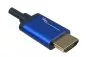 Preview: Prémium Displayport 1.4 HDMI kábel, 4K@60Hz, 3D, HDR, aranyozott érintkezőkkel, fekete, 2,00 m hosszú, buborékcsomagolásban