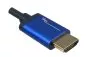 Mobile Preview: Premium HDMI 2.1 Kabel, Stecker auf Stecker, 48Gbps, 4K@120Hz, 8K@60Hz, 3D, HDR, schwarz, Länge 1,00m, Blister