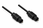 Preview: Cabo Toslink, 2 mm de diâmetro, ficha de plástico, preto, comprimento 2,00 m