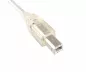 Preview: USB 2.0 Kabel A Stecker auf B Stecker, UL 2725, doppelt geschirmt, transparent, DINIC Polybag, Länge 2,00m