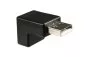 Mobile Preview: USB Adapter A Stecker auf A Buchse 90° nach UNTEN gewinkelt