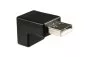 Preview: USB Adapter A Stecker auf A Buchse 90° nach UNTEN gewinkelt