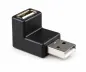 Preview: Адаптер за USB от щепсел A към гнездо A, наклонен под ъгъл 90° нагоре