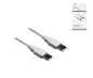 Preview: USB 2.0 Hi-Speed Kabel A auf A Stecker, weiß, DINIC Box mit Euroloch, Länge 1,80m