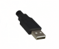 Preview: USB 2.0 Kabel A auf B St. links abgewinkelt, AWG 28/24, schwarz, Länge 0,50m