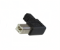 Preview: USB 2.0 Kabel A auf B St. links abgewinkelt, AWG 28/24, schwarz, Länge 0,50m