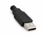 Preview: Kabel USB 2.0 od A do B z desnim kotom, AWG 28/24, črn, dolžina 0,50 m
