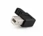 Preview: USB 2.0 kabel A naar B haaks, AWG 28/24, zwart, lengte 0,50m