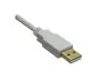 Preview: DINIC USB 2.0 HQ Kabel A auf B Stecker, 28 AWG / 2C, 26 AWG / 2C, weiß, DINIC Box mit Euroloch, Länge 5,00m