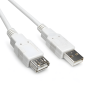 Preview: USB 2.0 Verlängerung A St. auf A Bu., UL 2725, 28 AWG/2C, 26 AWG/2C, grau, DINIC Polybag, Länge 3,00m