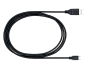 Preview: Micro USB cable A plug to micro B plug, black, DINIC polybag, 2.00m