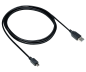 Preview: Micro USB cable A plug to micro B plug, black, DINIC polybag, 2.00m