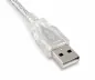 Preview: DINIC USB 2.0 кабел, A щепсел към 5pin мини щепсел, AWG 28/26, прозрачен, 2.00m, DINIC Box