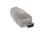 Preview: DINIC USB 2.0 cable, A plug to 5pin mini plug, AWG 28/26, transparent, 2.00m, DINIC Box