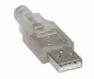 Preview: DINIC USB 2.0 cable, A plug to 5pin mini plug, AWG 28/26, transparent, 2.00m, DINIC Box