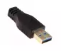 Preview: Cable USB 3.0 de conector A a conector B, contactos dorados, negro, 2,00 m, caja DINIC