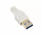 Preview: USB 3.0 cable A plug to B plug, gold-plated contacts, white, 2.00m, plastic bag Preview: USB 3.0 cable A plug to B plug, gold-plated contacts, white, 2.00m, plastic bag