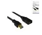 Preview: USB 3.0 Verlängerung, A Stecker auf A Buchse, vergoldete Kontakte, schwarz, 2,00m, DINIC Box
