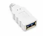Preview: USB 3.0 удължител. A конектор-букса, 3P AWG 28/1P AWG 24, позлатени контакти, бял, 2,00 м, DINIC кутия с евроотвор