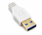 Preview: USB 3.0 удължител. A конектор-букса, 3P AWG 28/1P AWG 24, позлатени контакти, бял, 2,00 м, DINIC кутия с евроотвор