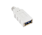 Preview: USB 3.0 pikendus, A-pistik A-pistikupesale, kullatud kontaktid, valge, 2,00m, polükott