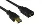 Preview: USB 3.0 Verlängerung, A Stecker auf A Buchse, vergoldete Kontakte, schwarz, 2,00m, DINIC Box